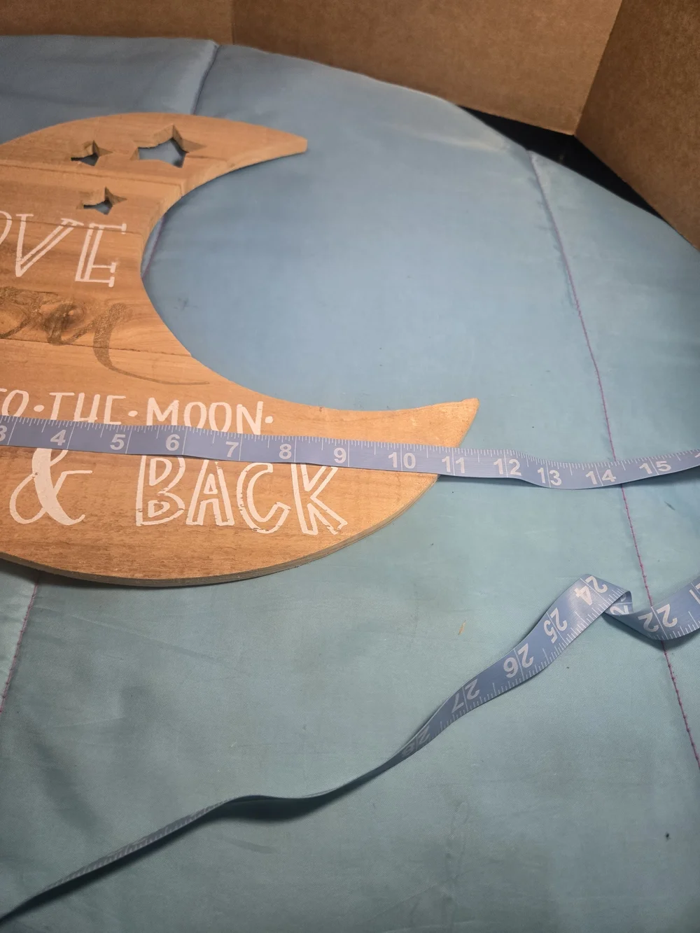 Hobby Lobby wooden crescent